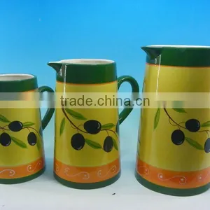 Grape Yellow Ceramic Water Pot thumbnail-1