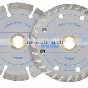 Twin Pack of Turbo/ Segment Diamond Blade for Cutting Tile, Marble, Concramic , Granite and Brick thumbnail-1