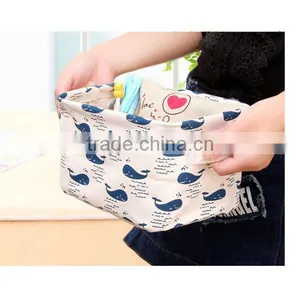 Cute Linen Desk Storage Case Cosmetic Stationery Jewellery Organizer Holder thumbnail-5