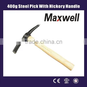 400g Steel Pick With Hickory Handle thumbnail-1
