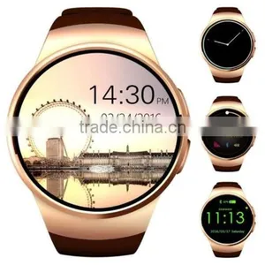 2017 New KW18 Bluetooth Smart Watch Round Dial Talking Watch With Heart Rate Monitor GPS Tracking Watch thumbnail-2