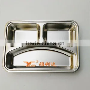 304 # Eco-friendly Chinese Style Non-Leakproof 3 Compartment Bento Lunch Box thumbnail-1