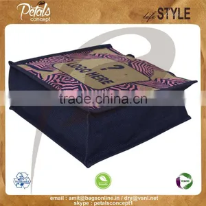 PP Laminated Jute Tote Bag With Padded Rope Handle thumbnail-3