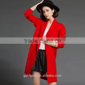 Wholesale Fashion Cardigan 2016 Women Jacquard Knitted Sweater Long Cardigan Women thumbnail-1