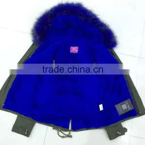 Lady Color Fur Pink Coor Multi Color Parka thumbnail-2