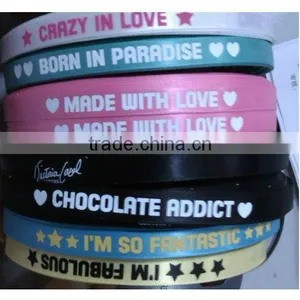 Hot Selling Custom Printed Grosgrain Ribbon thumbnail-1