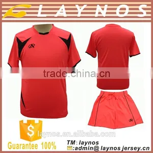 2015 Hot Selling Wholesale Cheap Football Uniform Newest Soccer Jersey Set thumbnail-1