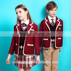 Custom New Design High Quality Primary School Uniform for Girls and Boys thumbnail-2