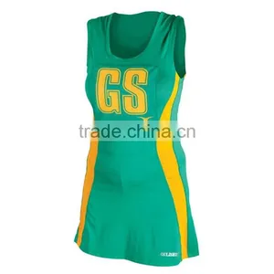 Plus Size Sublimated Custom Girl Sex Netball Jersey and Netball Dresses Skirts With Bibs thumbnail-1