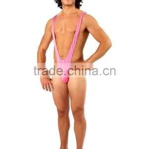 Borat Mankini Thong Swimsuit (Luminous Pink) thumbnail-1