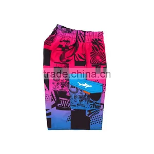 OEM Kids Board Shorts Swimwear&Beachwear Cheap 100% Polyester Boxer Swimming Shorts thumbnail-3