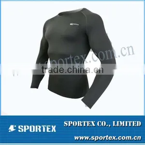 OEM Compression Clothing / Long Sleeve Tight Shirt / Men's Compression Sportswear for Men thumbnail-1