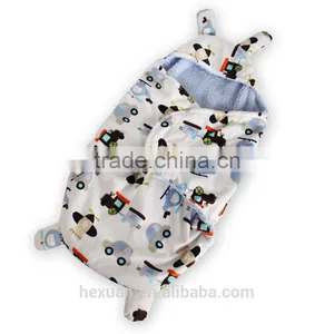 OEM Factory or Stocked Designs Fleece Swaddle Baby Blanket thumbnail-6