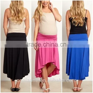 Latest Skirt Design Pictures Women Trend hi Low Maternity Skirt 2016 thumbnail-1