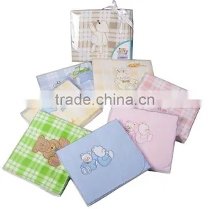 Baby Checker Print Blanket/large Fleece Blankets/embroidered Fleece Blanket thumbnail-1