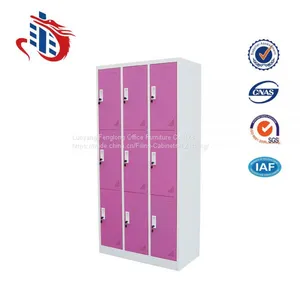 School/Gym Center Use 9 Door Metal Locker Storage Cabinet thumbnail-3