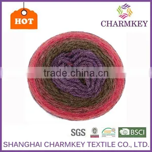 Charmkey 2017 Super Soft and Washable Cake Yarn Fancy Knitting Yarn Wonderful Acrylic Wool Yarn for Many Ranges thumbnail-2