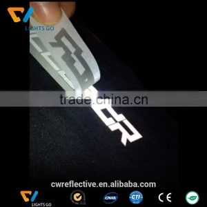 High Light Glow in the Dark Washable Reflective Clothes Tag Brand thumbnail-3