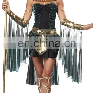 Egyptian Goddess Fancy Dress Costume Plus Size Cleopatra Halloween Costume AGC221 thumbnail-1
