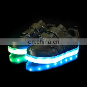Factory Wholesale OEM USB Charge Children Kids Led Shoes Sneakers Cool Casual Shoes for Boys Girls thumbnail-6