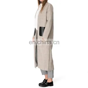 Wool Mix Fabric Fashion Design Woman Winter Coat thumbnail-4
