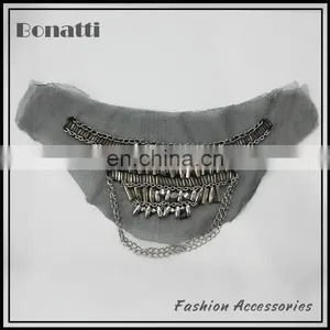 Fashion Mesh Collar Trimming With Chain thumbnail-1
