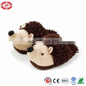 Mop Plush Material Hedgehog Brown Kids Gift Slipper Shoe thumbnail-1