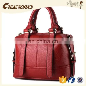 CR Europe Market Expert Recommend pu Material Portable Long Handle Red Colors New High Quality Fashion Bags Ladies Handbags 2015 thumbnail-6