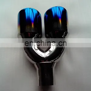 Colorful Stainless Steel Exhaust Rainbow Muffler Tail Pipe for Car. thumbnail-6