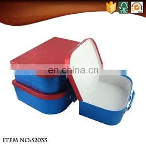 2017 Smart Fancy Paper Gift Suitcase Box Handles thumbnail-6