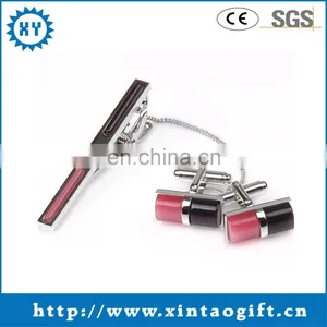 Luxury Gold Plated Custom Made Funny Cufflinks Tie Clips thumbnail-1