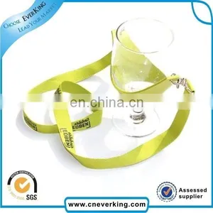 Fancy Personalized Free Sample Lanyard With Glass Holder thumbnail-1