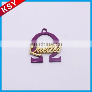 Oem Metalic Thread Embroidery Label Metal Logo Hanging Tag For Clothing thumbnail-1