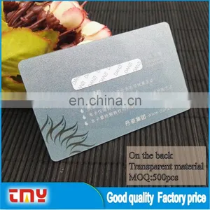 Good Quality Transparent Material Pvc Business Card thumbnail-2