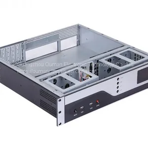 2u LCD Rack Mount Computer Case Micro Atx Server Chassis thumbnail-4