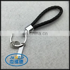High Quality Custom Logo pu Leather Keyring Keychain thumbnail-1