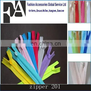 #3 Nylon Cloth Tape Lace Tape Invisible Zipper With Tear Drop Puller thumbnail-1