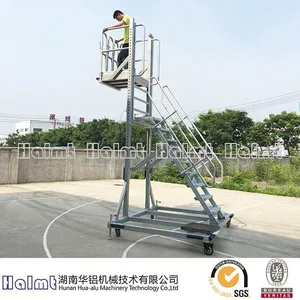 Aluminum Adjustable Platform Ladder for Industry thumbnail-1