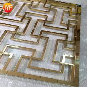 2019 Hots Sale Luxurious Coated Room Divider 316 Stainless Steel Customized Design Decorative Screen thumbnail-2