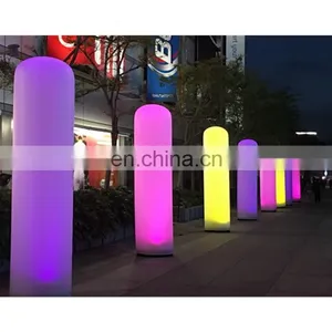 2m Colorful Led Lighting Inflatable Cone Inflatable Tusk Tube for Party Decoration thumbnail-4