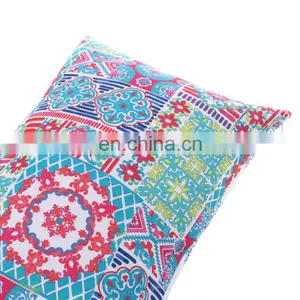 Cozy Bolster Pillow Cases Covers for Couch Bed Sofa Manual Hand Painted Print Vintage Mandala Flora Outdoor Cushion thumbnail-6