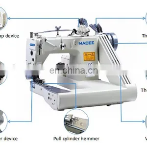 MC 928-PS HIGH-SPEED THREE NEEDLE FEED-OFF-THE-ARM CHAINSTITCH MACHINE thumbnail-2