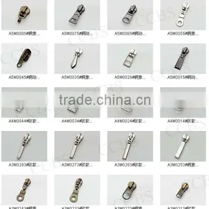 High Quality No.5 Metal Zipper Slider With Pullers Series thumbnail-1