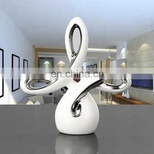 Chinese Traditional Wishful Knot High-quality Exquisite Ceramics Office Living Room Crafts Furnishings thumbnail-1