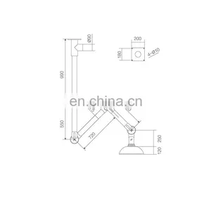 WUY Chemical Resistant Laboratory Exhaust Fume Hoods Exhaust Extractor thumbnail-2