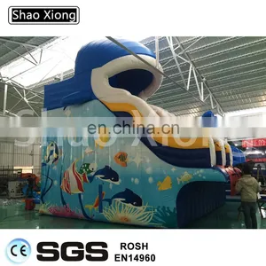 Cheap Commercial Grade Backyard Double Slide Pool Inflatable Water Slide Slides for Adults thumbnail-3