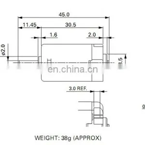 FC-280SD-18165 10420rpm High Rpm 12V DC Electric Car Motors With Varistor Disk for Car Door Lock Actuator and Rearview Mirror thumbnail-3