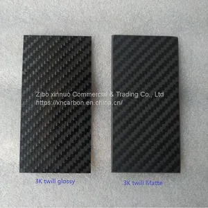 3/5/8/10mm 500*600mm 3K Plain Matte Carbon Fiber Sheet/plate With +/-45 or 0/90 Degree thumbnail-2