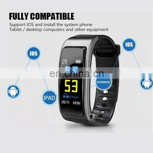 Hybrid Smart Watch Strap Latest 2019 Shenzhen Android Sport Water Proof Blood Pressure Body Temperature Smart Watch Electronic thumbnail-3