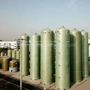 FRP Biogas Desulfurization Scrubber FRP Scrubbers Tower FRP Desulfurization Tower thumbnail-4